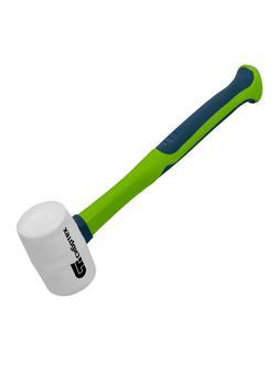 Киянка резиновая, 225 г, белая резина, фибергласовая рукоятка Сибртех