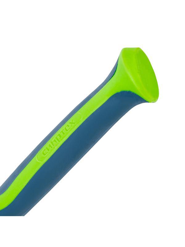 Киянка резиновая, 225 г, белая резина, фибергласовая рукоятка Сибртех