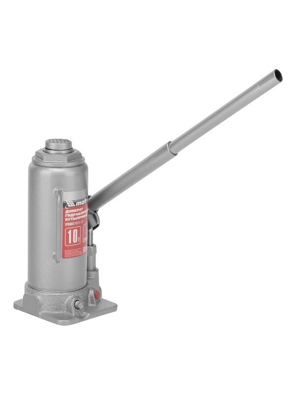 Домкрат гидравлический бутылочный, 10 т, высота подъема 230-460 мм Matrix