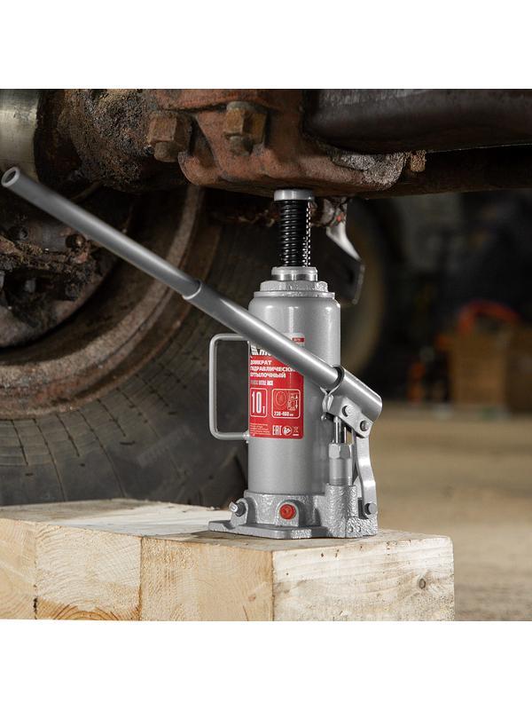 Домкрат гидравлический бутылочный, 10 т, высота подъема 230-460 мм Matrix