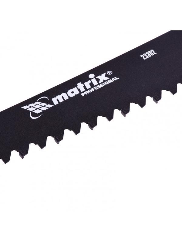 Ножовка по пенобетону, 700 мм, защитное покрытие, твердосплавные напайки на зубья, двухкомпонентная рукоятка Matrix