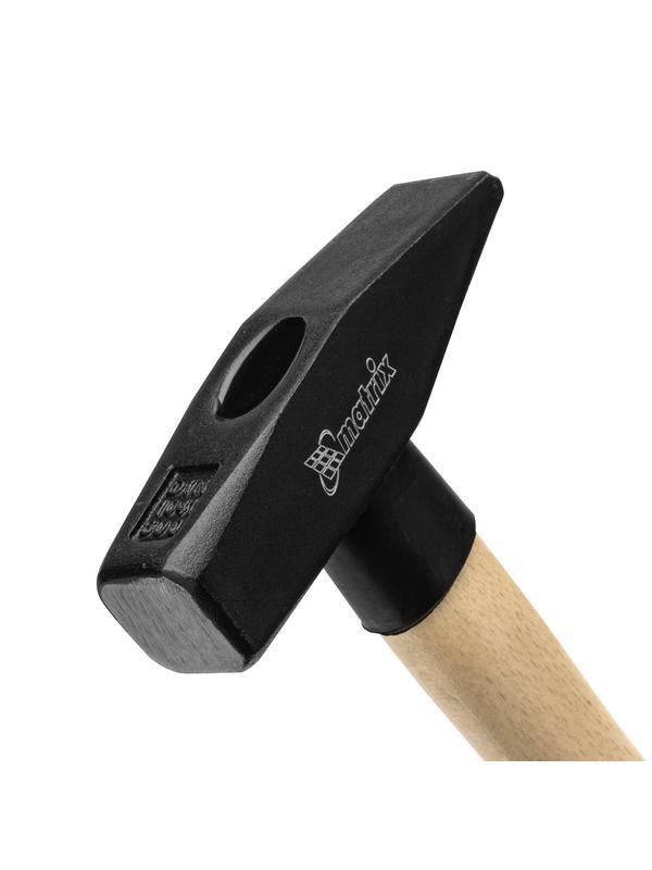 Молоток слесарный, 600 г, квадратный боек, деревянная рукоятка Matrix