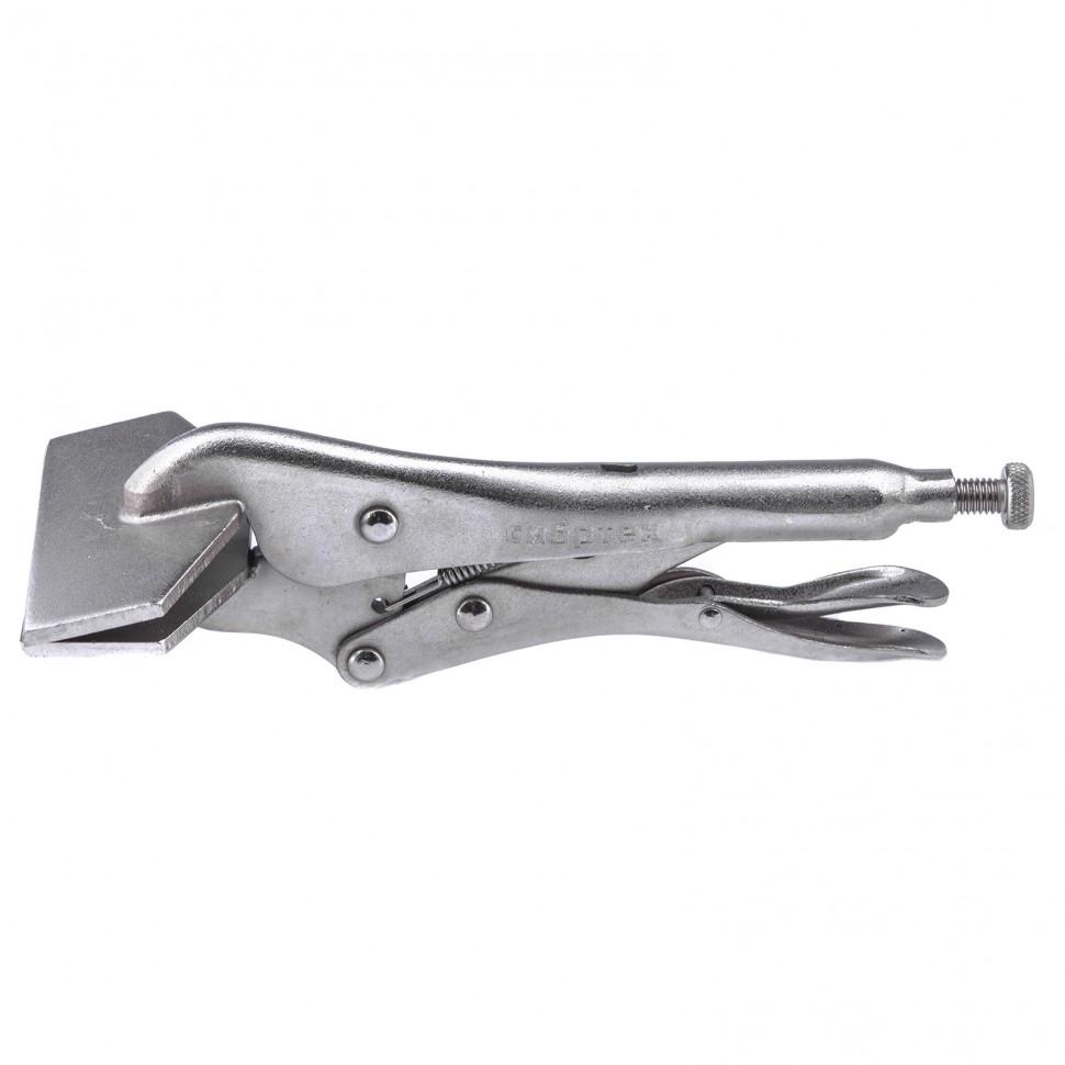 Зажим ручной, фиксация плоскости, 205 мм// Сибртех