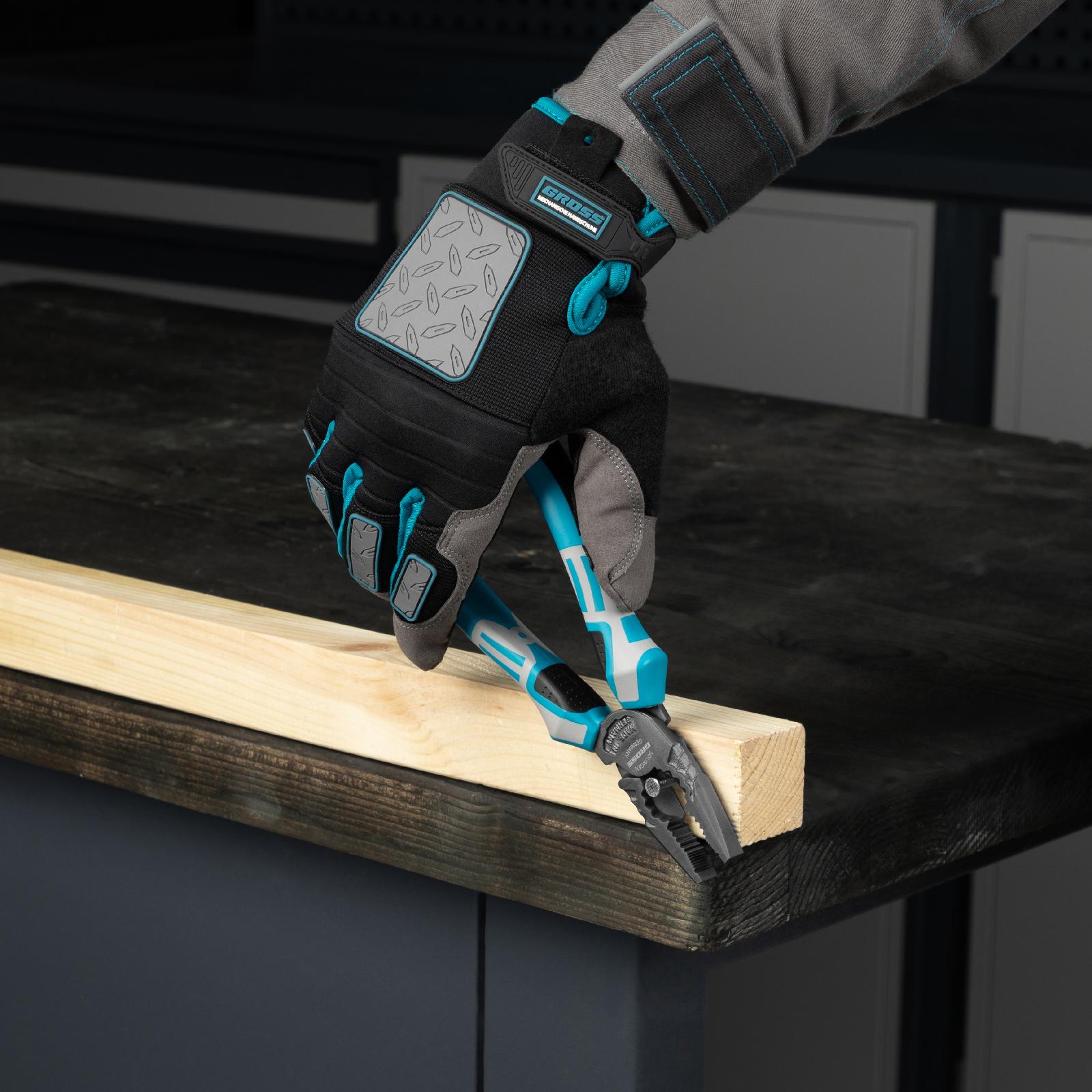 Плоскогубцы комбинированные 205 мм, трехкомпонентные рукоятки Gross