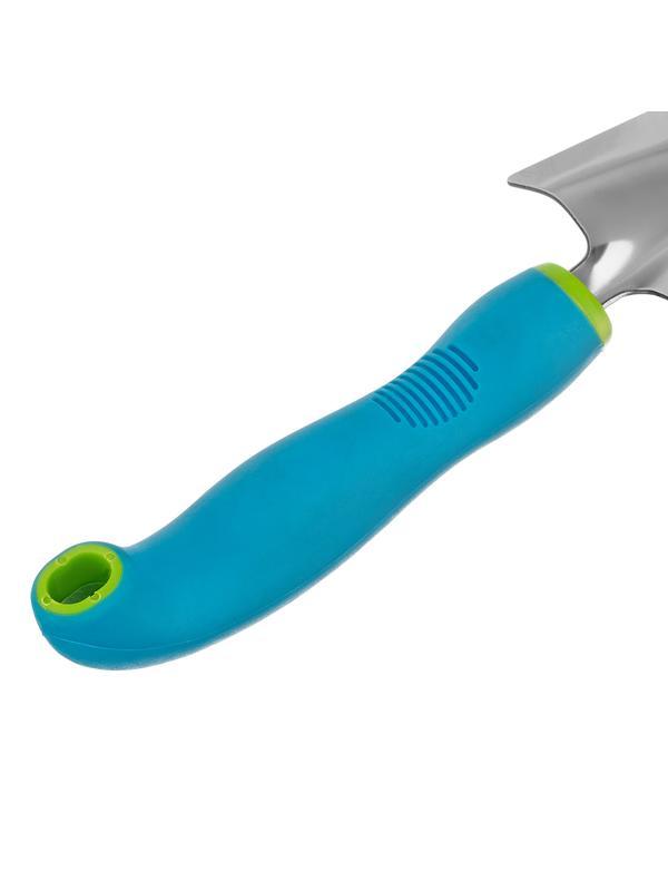 Совок посадочный широкий, 90 х 320 мм, нержавеющая сталь, двухкомпонентная рукоятка, Premium Plus, Palisad