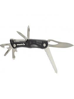 Нож многофункциональный, 11 функций, в чехле, 107 мм Matrix