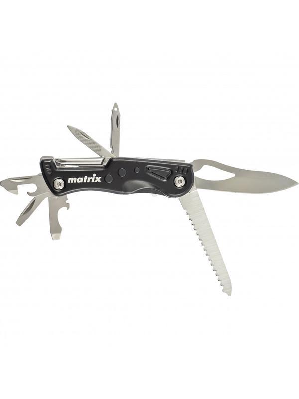 Нож многофункциональный, 11 функций, в чехле, 107 мм Matrix