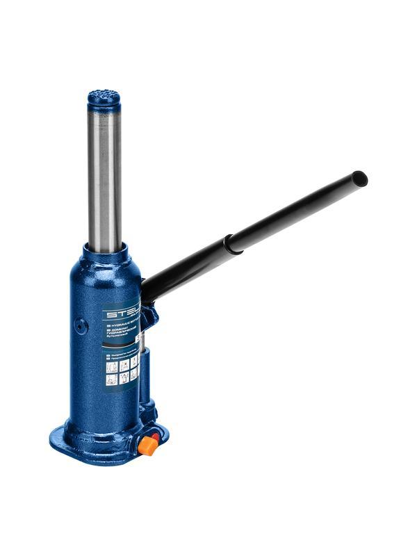 Домкрат гидравлический бутылочный, 3 т, h подъема 188-363 мм, в пластиковом кейсе Stels