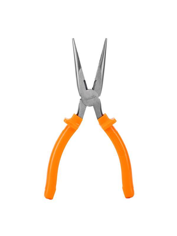 Длинногубцы прямые Classic, 200 мм, шлифованные, пластмассовые рукоятки Sparta