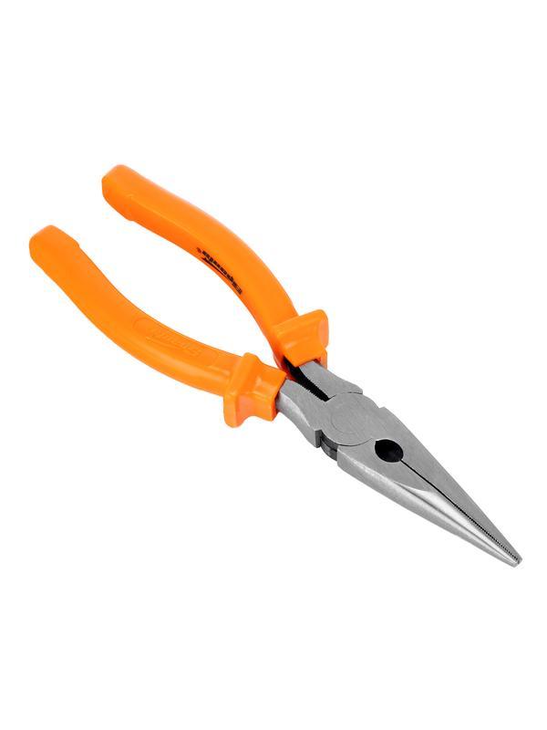 Длинногубцы прямые Classic, 200 мм, шлифованные, пластмассовые рукоятки Sparta