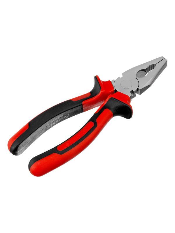 Плоскогубцы Nickel, 180 мм, никелированные, двухкомпонентные рукоятки Matrix