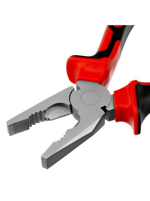 Плоскогубцы Nickel, 180 мм, никелированные, двухкомпонентные рукоятки Matrix