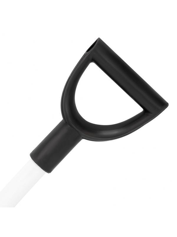 Лопата для уборки снега пластиковая, 530 х 375 х 1400 мм, алюминиевый черенок, Россия, Сибртех