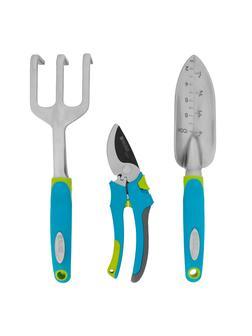 Набор садового инструмента с секатором, алюминиевый цельнолитой, 3 предмета, Luxe, Palisad