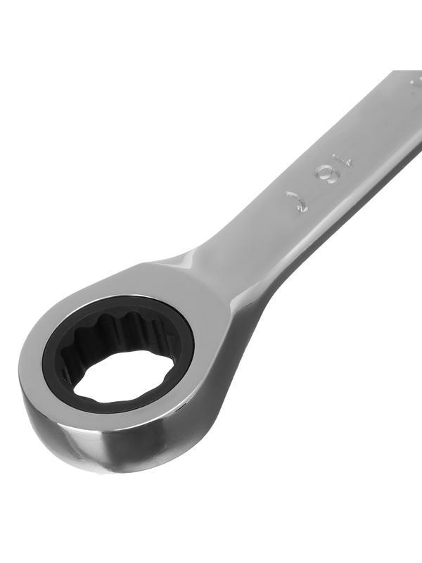 Ключ комбинированный трещоточный, 16 мм, CrV, зеркальный хром Matrix Professional