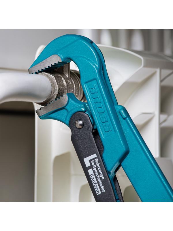 Ключ трубный рычажный 1, №1, цельнокованый, CrV, тип 