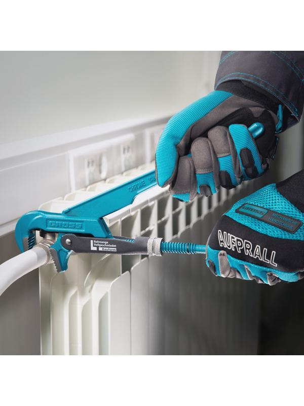 Ключ трубный рычажный 1, №1, цельнокованый, CrV, тип 