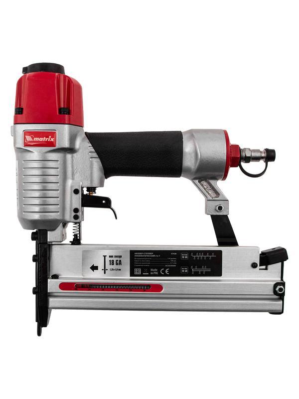 Нейлер-степлер пневматический 2 в 1, с регулировкой глубины забивания, гвозди 18GA, скобы 18GA Matrix