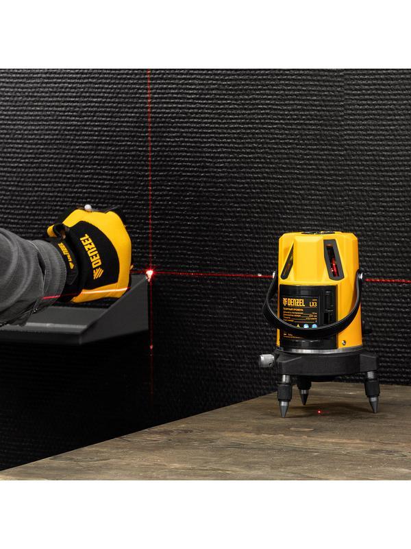 Уровень лазерный LX3, 10 м, ± 0,3 мм/1 м, 635 нм, 4 вертикальных, 1 горизонтальная плоскости, резьба 5/8