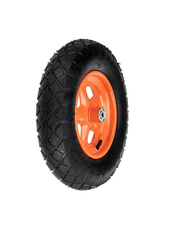 Колесо пневматическое «Звезда» 4.80/4.00-8 D380 мм, внутренний диаметр подшипника 12 мм, длина оси 90 мм Palisad