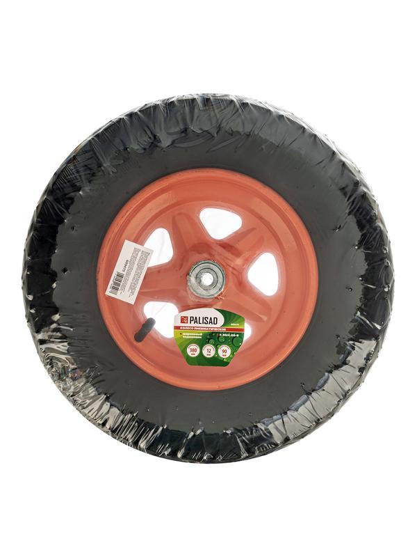 Колесо пневматическое «Звезда» 4.80/4.00-8 D380 мм, внутренний диаметр подшипника 12 мм, длина оси 90 мм Palisad