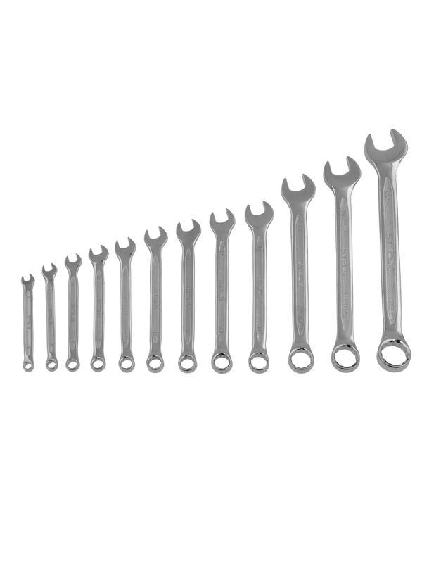 Набор ключей комбинированных 12 шт, 6-22 мм, антислип Stels