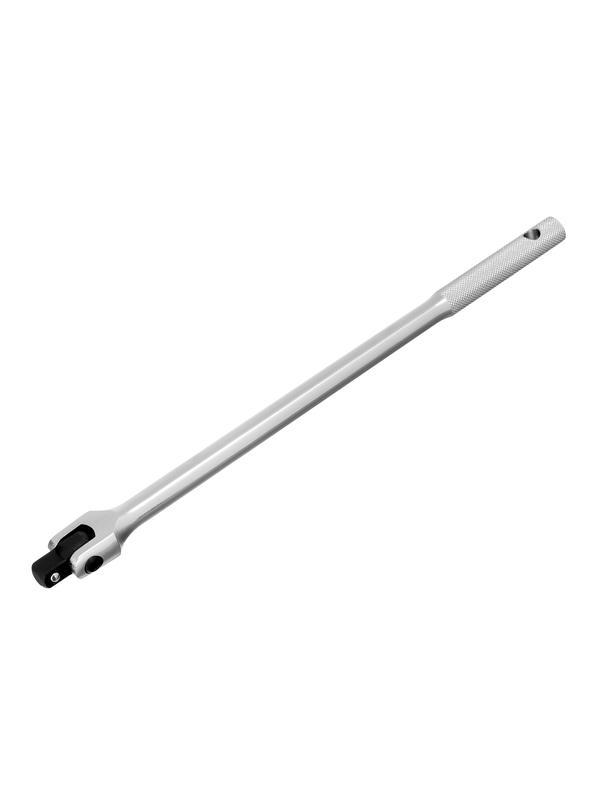 Вороток однорычажный, 380 мм, с квадратом 1/2 на шарнире, CrV, хромированный Matrix