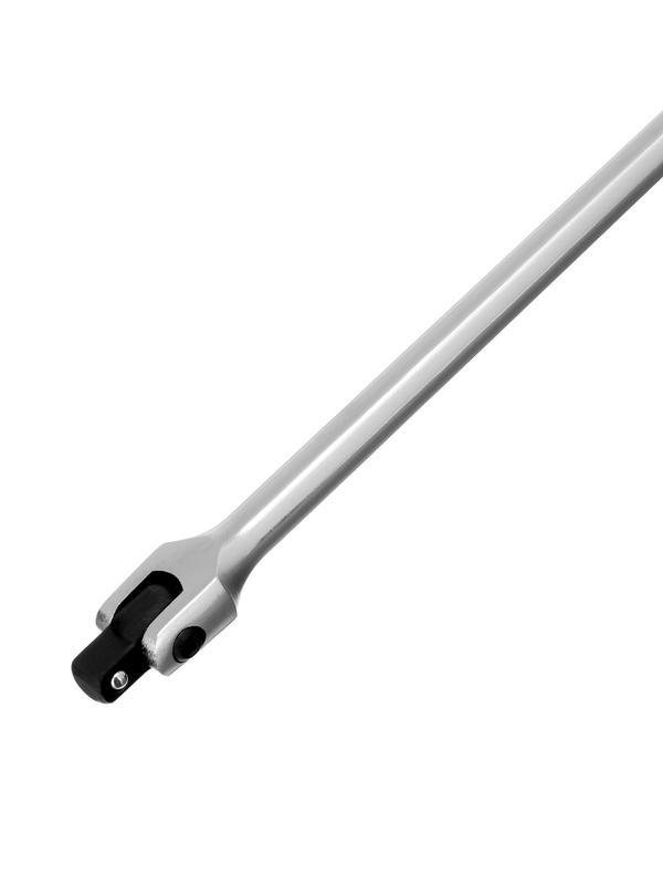 Вороток однорычажный, 380 мм, с квадратом 1/2 на шарнире, CrV, хромированный Matrix