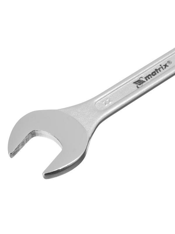 Набор ключей рожковых, 6-22 мм, 8 шт, CrV, хромированные Matrix