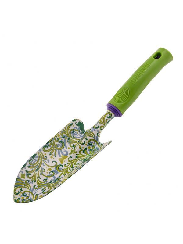 Совок посадочный широкий, 80 х 330 мм, стальной, пластиковая рукоятка, Flower Green, Palisad