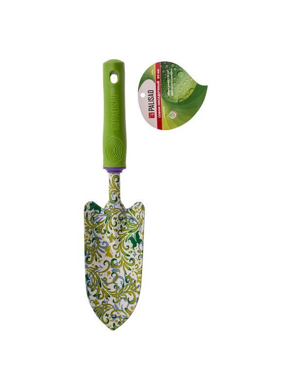 Совок посадочный широкий, 80 х 330 мм, стальной, пластиковая рукоятка, Flower Green, Palisad