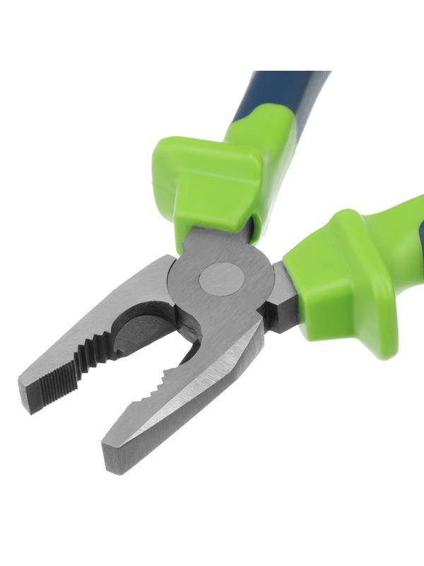 Плоскогубцы комбинированные, 200 мм, двухкомпонентные рукоятки Сибртех