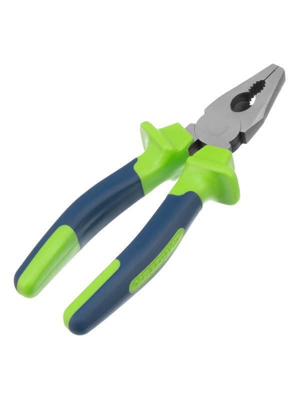 Плоскогубцы комбинированные, 200 мм, двухкомпонентные рукоятки Сибртех