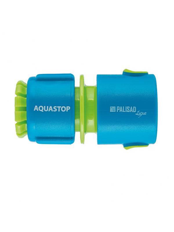 Соединитель пластмассовый, быстросъемный для шланга 1/2, аквастоп, Luxe Palisad