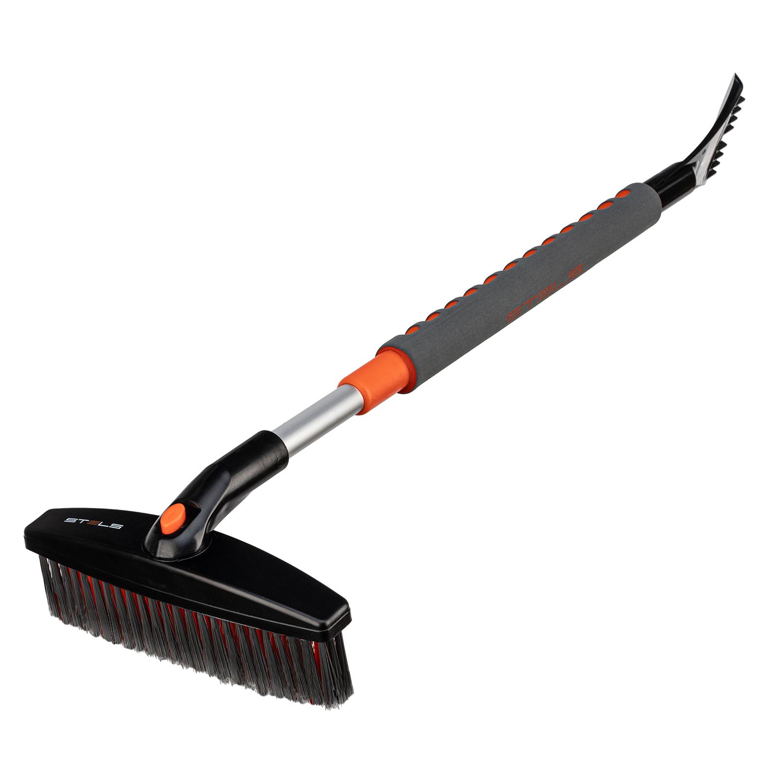 Щетка-сметка для снега со скребком телескопическая Stels 55313