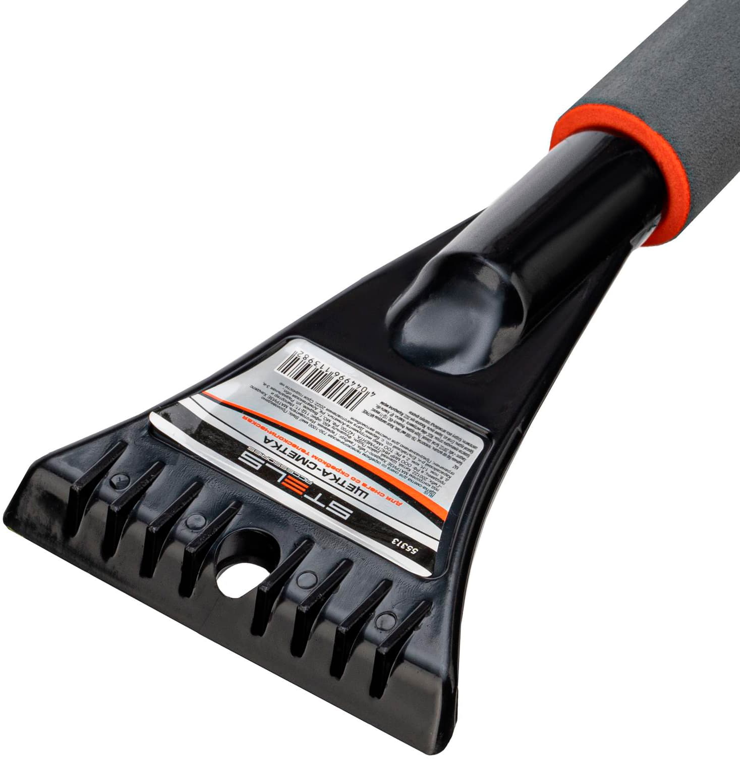 Щетка-сметка для снега со скребком телескопическая Stels 55313