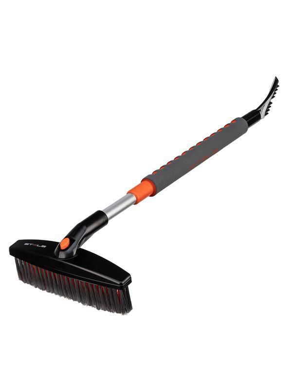 Щетка-сметка для снега со скребком телескопическая Stels 55313