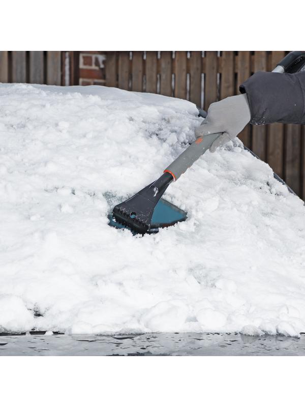 Щетка-сметка для снега со скребком телескопическая Stels 55313