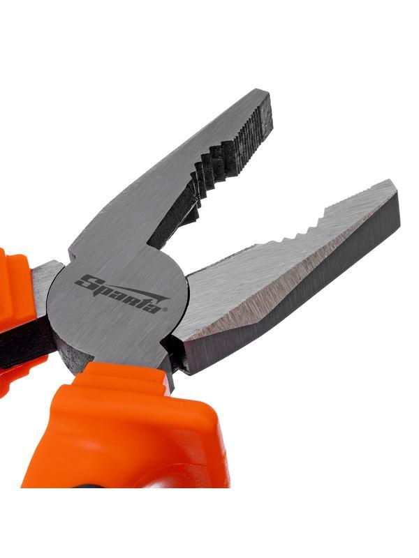 Плоскогубцы комбинированные Comfort, 200 мм, шлифованные, двухкомпонентные рукоятки Sparta