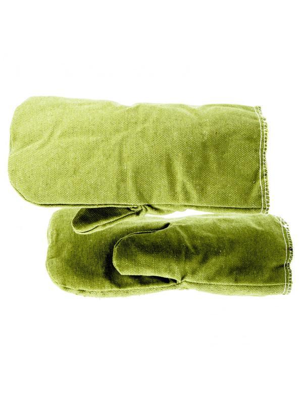 Рукавицы утепленные, брезентовые, огнеупорные, ватин, 2 размер Россия Сибртех