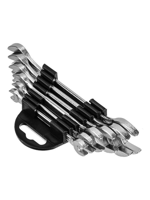 Набор ключей рожковых, 6 х 17 мм, 6 шт, хромированные Sparta