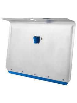 Лопата для уборки снега тротуарная, алюминиевая, 600 х 400 мм, без черенка, Россия, Сибртех