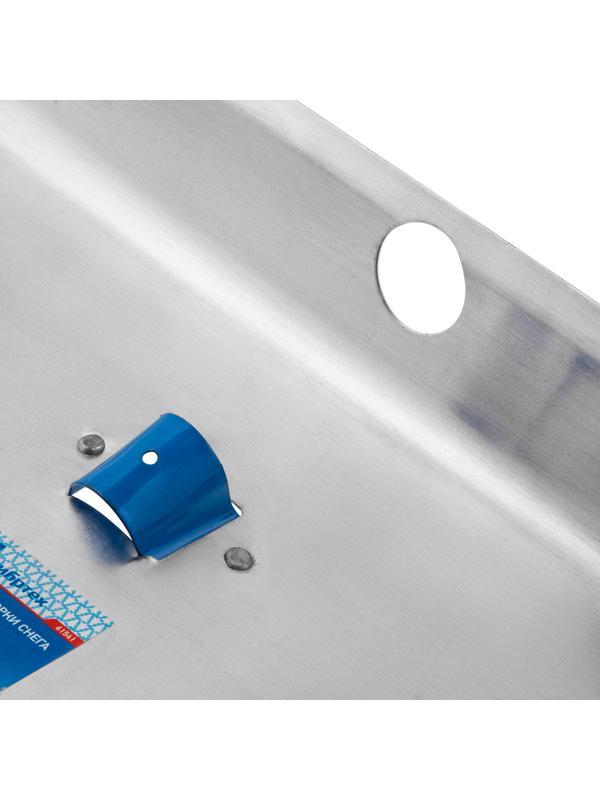 Лопата для уборки снега тротуарная, алюминиевая, 600 х 400 мм, без черенка, Россия, Сибртех