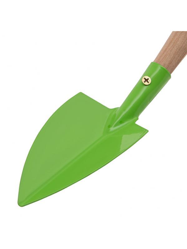 Совок посадочный широкий, 70 х 310 мм, стальной, деревянная рукоятка, Агроном, Россия, Сибртех