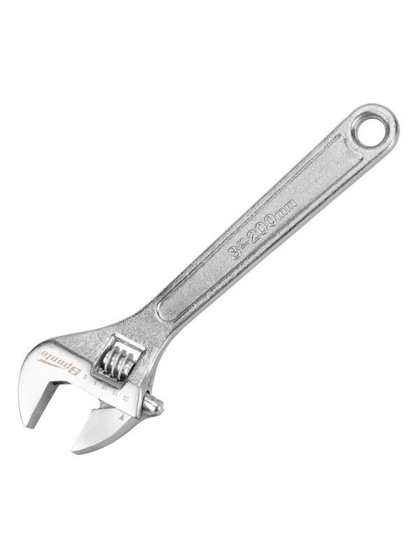 Ключ разводной, 200 мм, хромированный Sparta