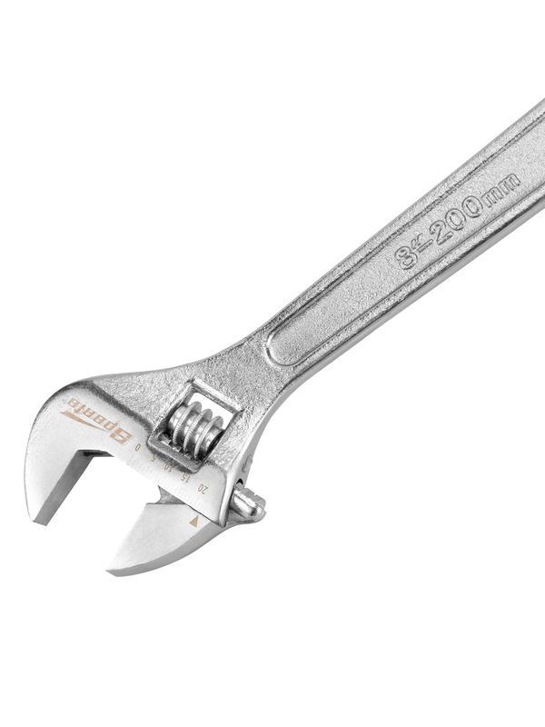 Ключ разводной, 200 мм, хромированный Sparta