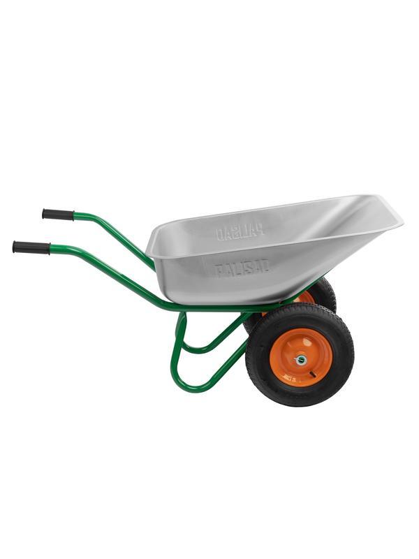 Тачка садово-строительная, 2-х колесная, усиленная, грузоподъемность 320 кг, объем 100 л Palisad