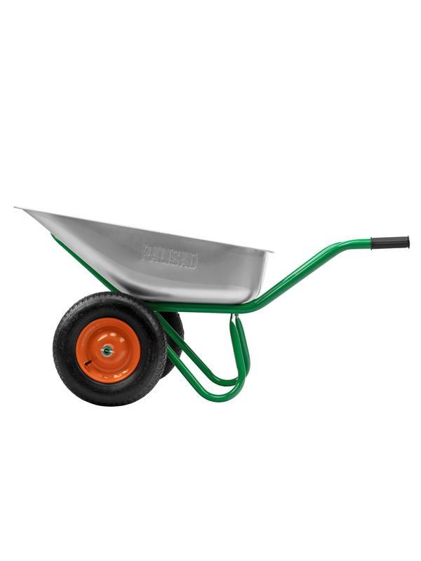 Тачка садово-строительная, 2-х колесная, усиленная, грузоподъемность 320 кг, объем 100 л Palisad