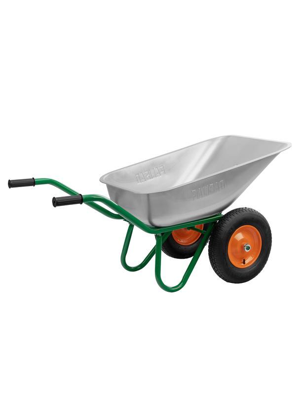 Тачка садово-строительная, 2-х колесная, усиленная, грузоподъемность 320 кг, объем 100 л Palisad