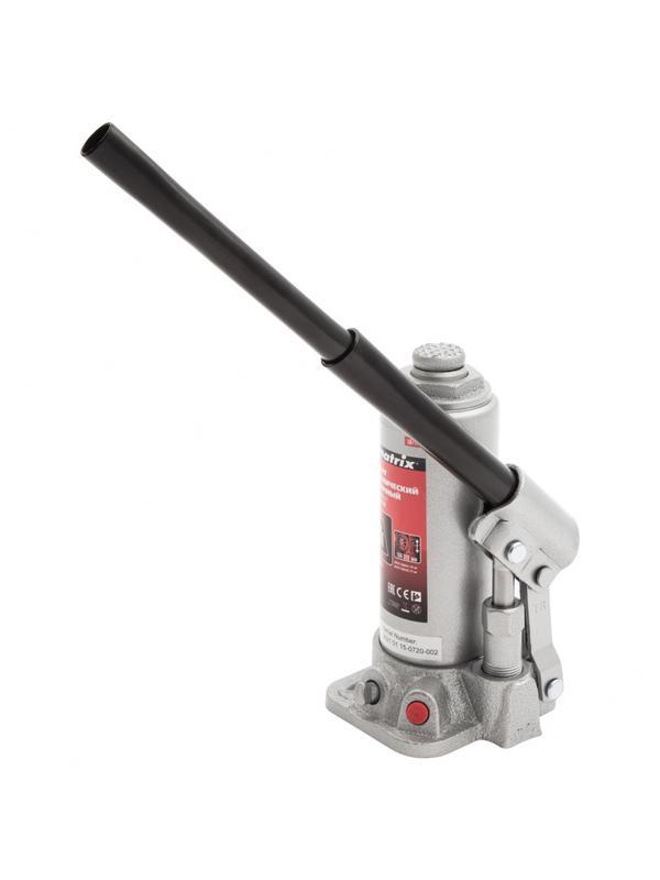 Домкрат гидравлический бутылочный, 3 т, высота подъема 194-372 мм Matrix